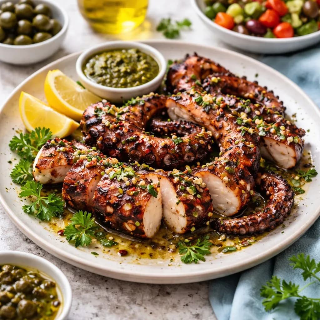 Grilled octopus