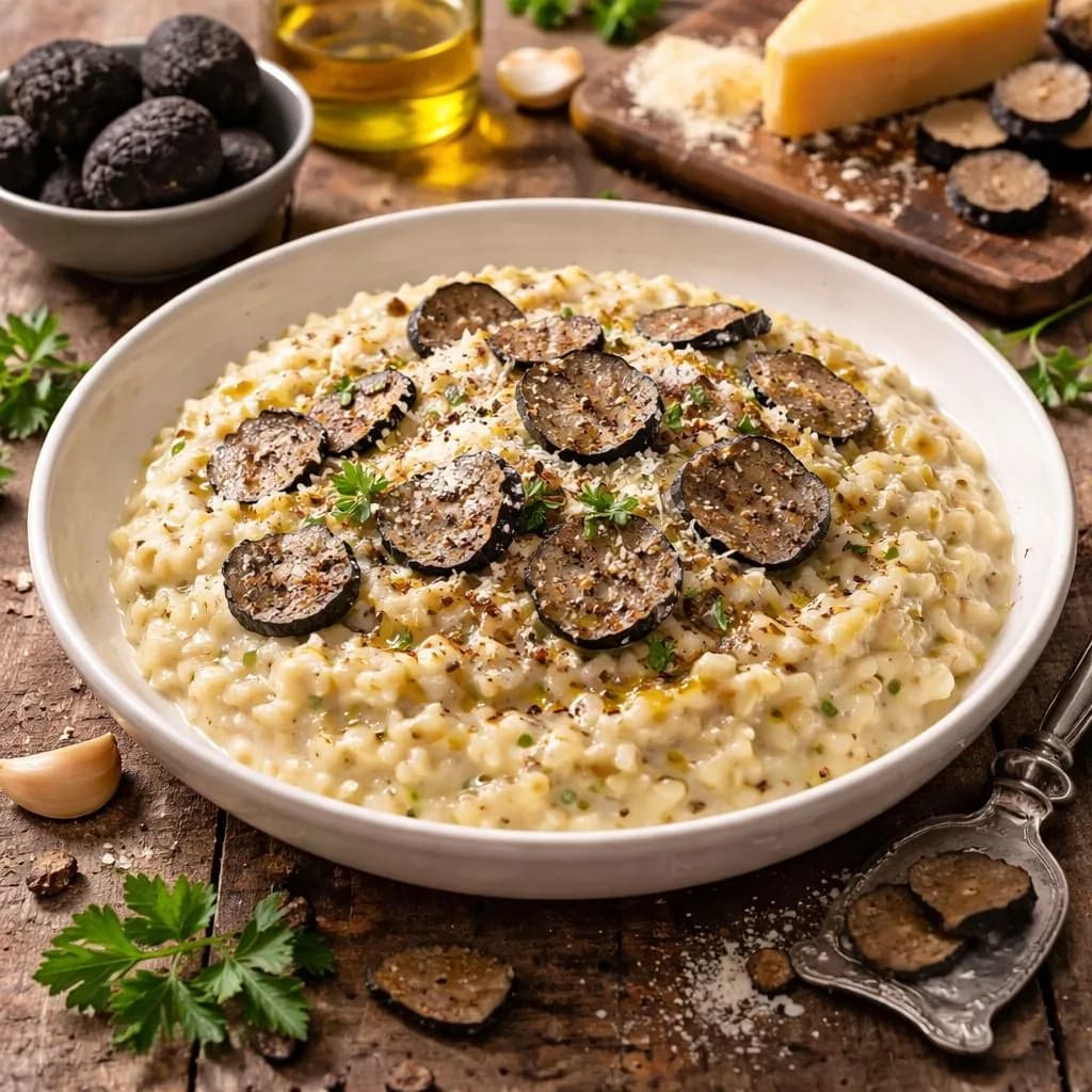 With truffles